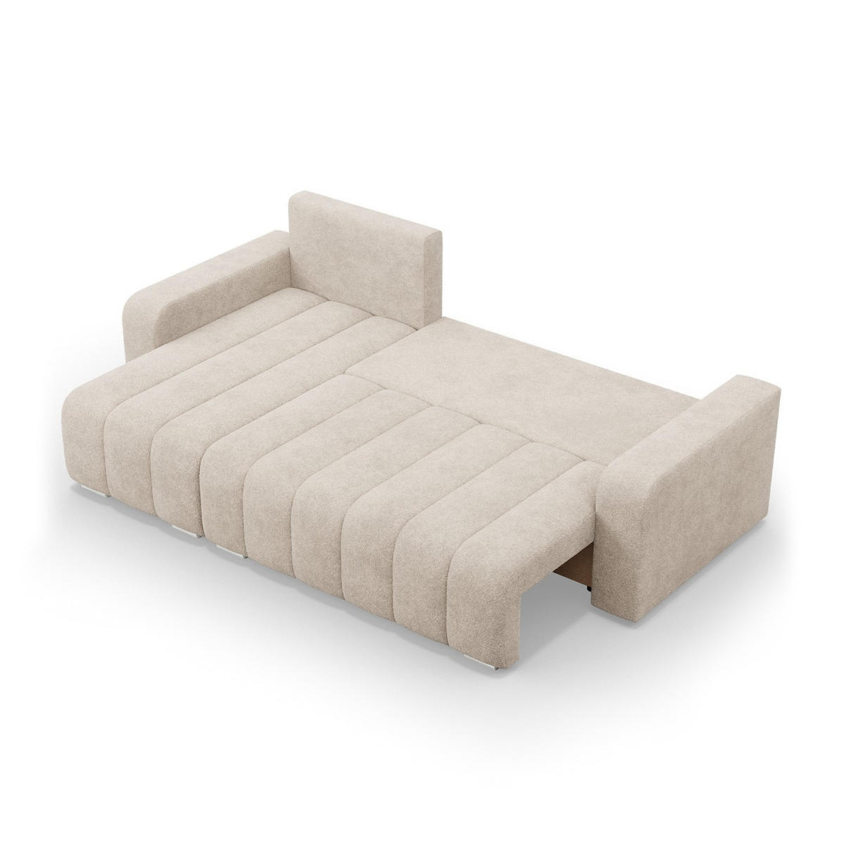 ECKSOFA MIT SCHLAFFUNKTION ABRIELLE BONELL Beige - Beige, Textil (144/237cm) - Mebligo