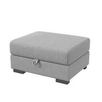 SITZHOCKER Schiefergra Mit Stauraum 69x88x45 Cm Fußbank是 - Grau, Holz (69/45/88cm)