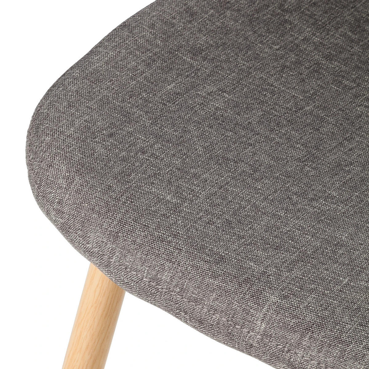 POLSTERSTUHL-SET - Webstoff / Metall - Grau, Textil/Metall (44/87/52cm) - home24