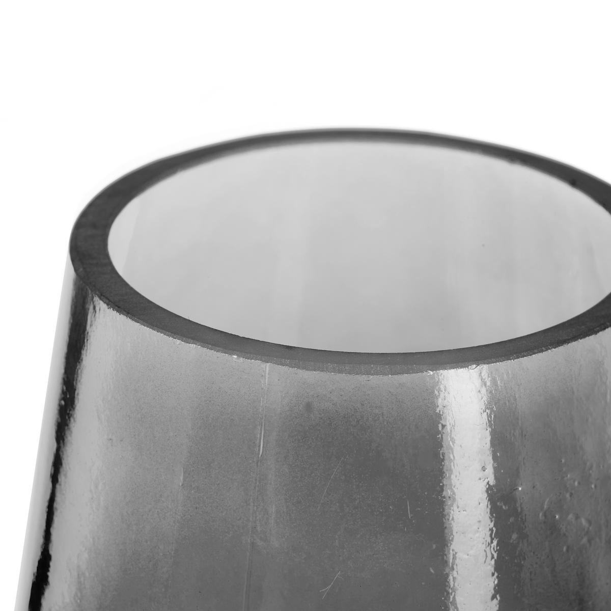 BLUMENVASE - Grau, Glas (21.5cm) - Relaxdays