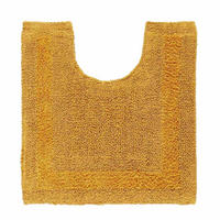 WC-VORLEGER 50/55 cm, 100% Baumwolle, wendbar - Gelb, Textil (50/55cm) - Homescapes