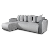 ECKSOFA Rino - Dunkelgrau/Grau, Holz/Textil (230/152cm) - Sofnet