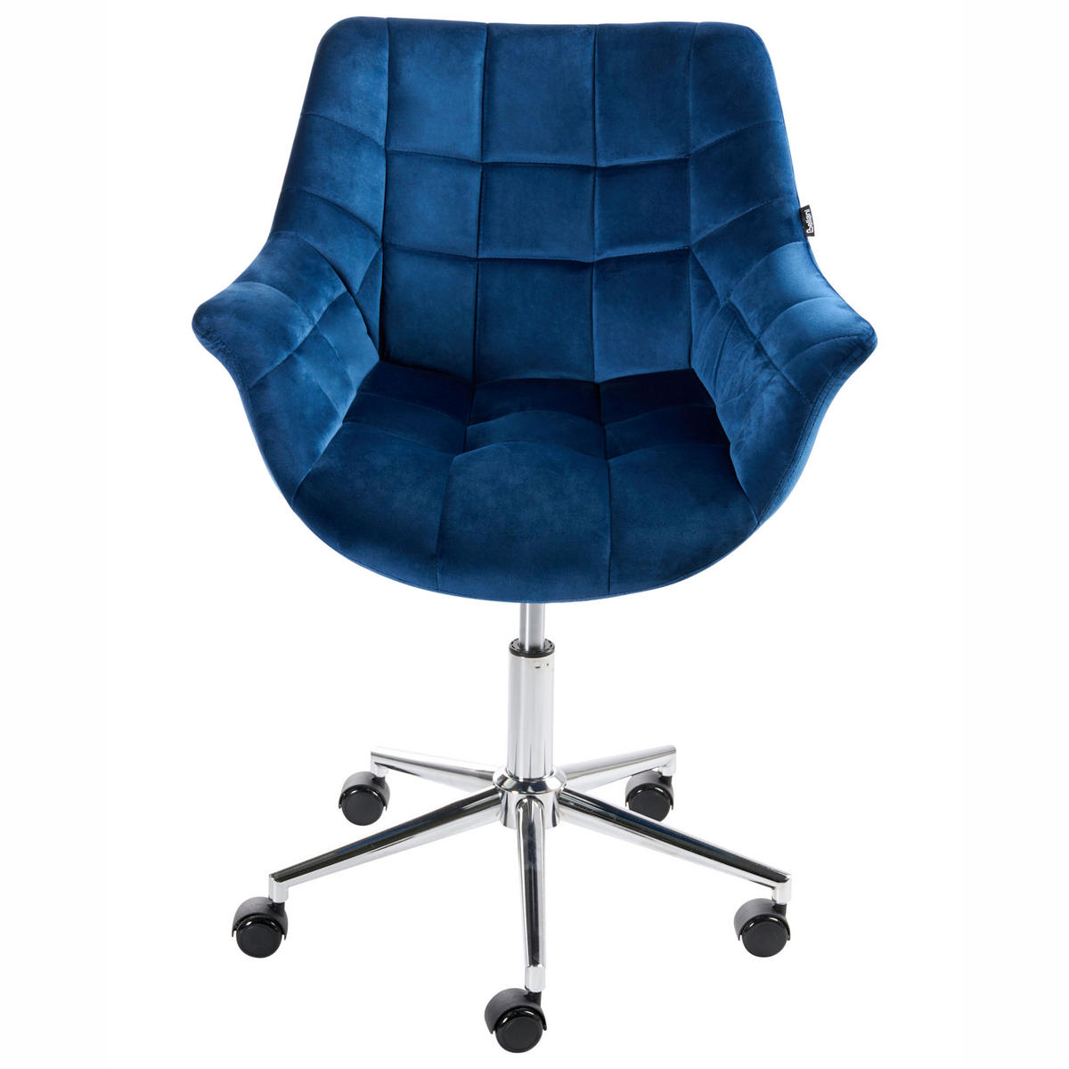 SCHREIBTISCHSTUHL Marineblau Labelle - Blau, Textil (54/81/54cm) - Beliani