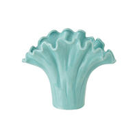 VASE BLUME Grün - Grün, Keramik (19.5cm) - J-Line