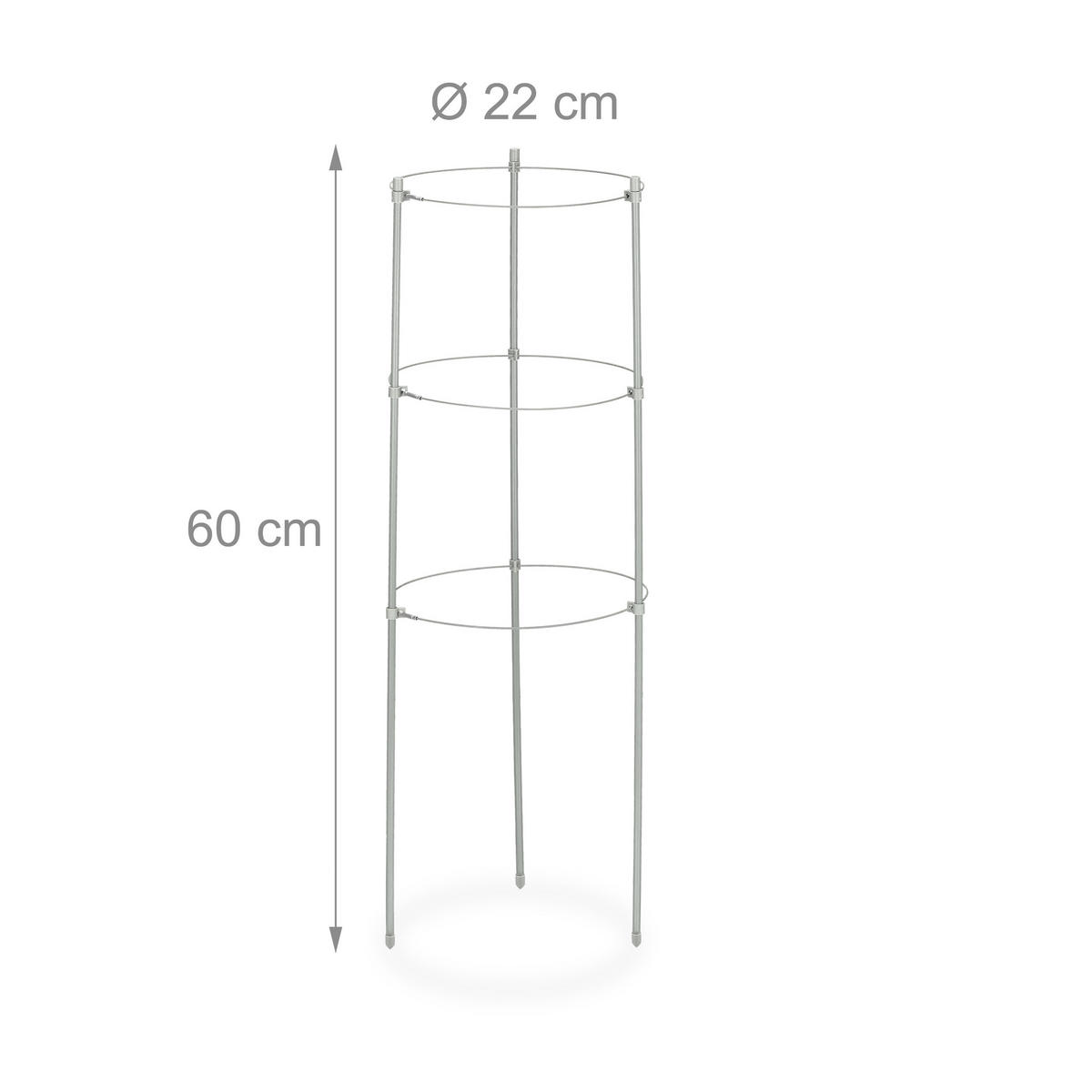4XRANKHILFE - Grau, Kunststoff/Metall (22/60/22cm) - Relaxdays