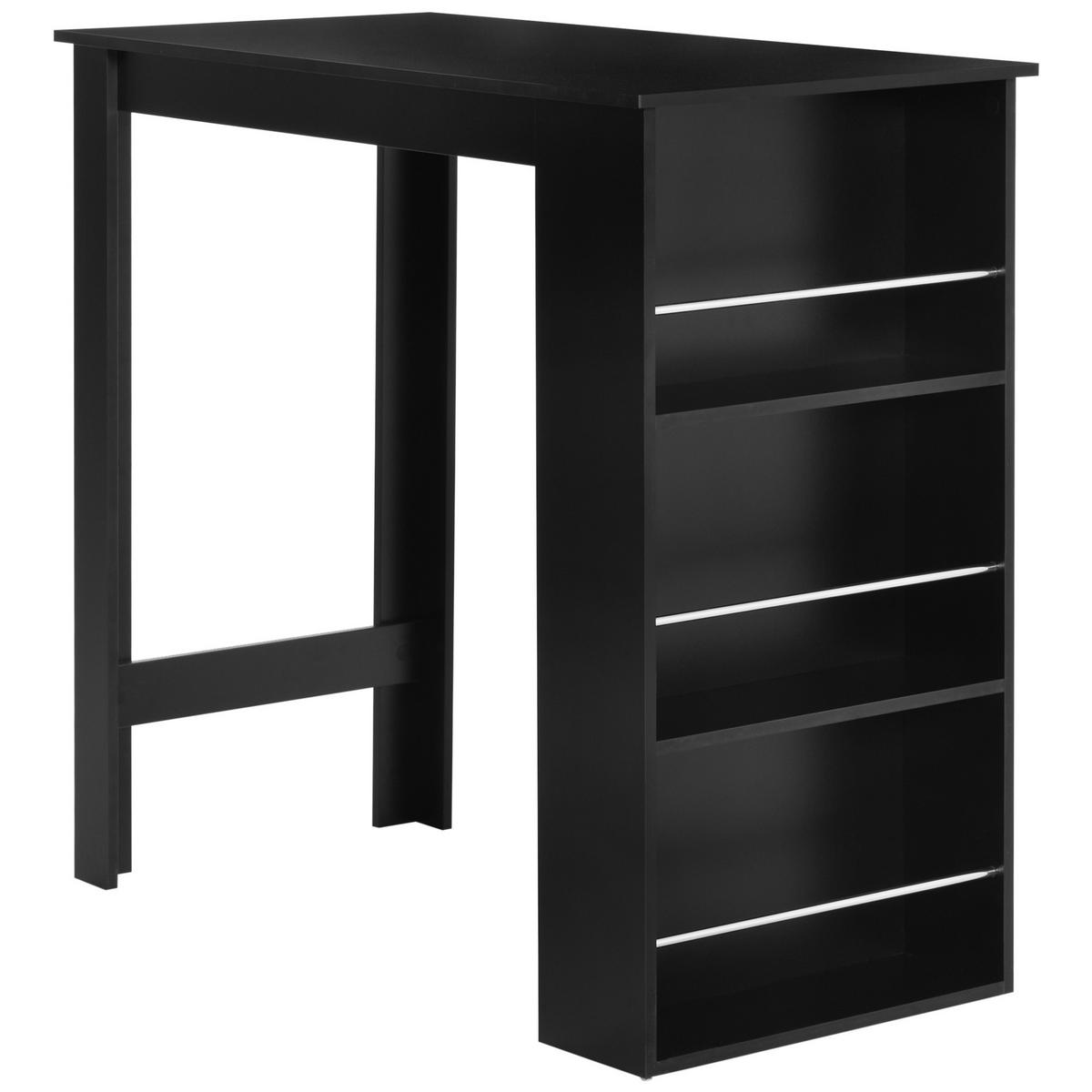 BARTISCH Schwarz 1 Stück - Schwarz, Kunststoff (112/57/106cm) - GiPP