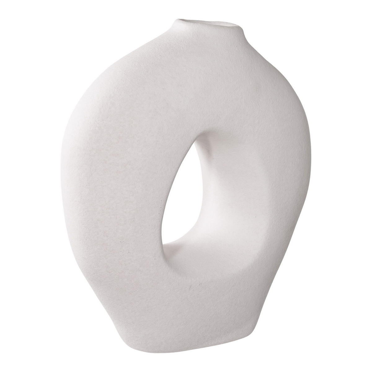 VASE Keramik Weiß - Weiß, Keramik (27.8cm) - tinkaro