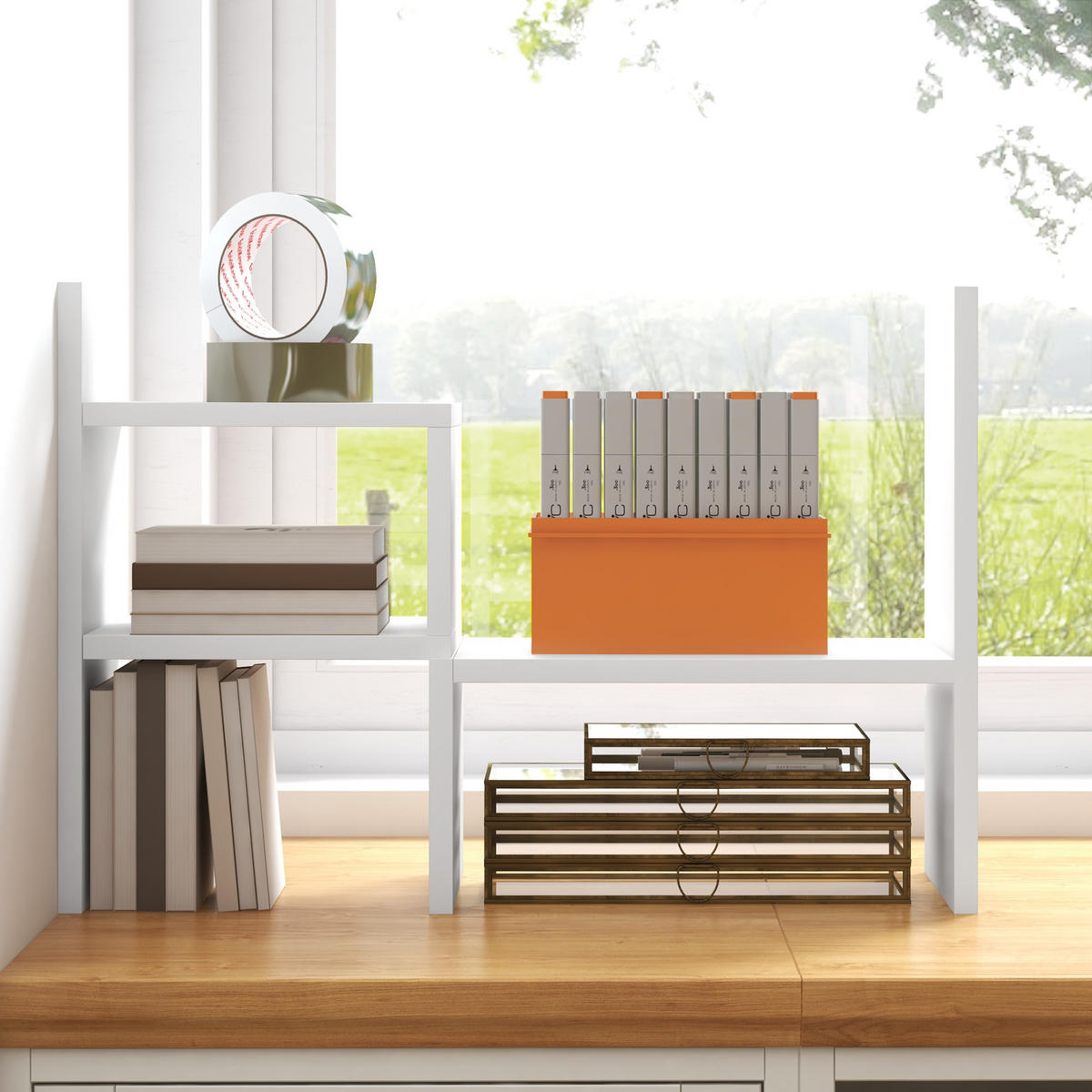 REGAL DE-16691 modulares Design, vielseitig Weiß - Weiß, Holzwerkstoff (34.5/17.5/39.5cm) - ComfortXL