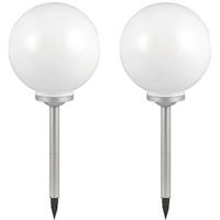 LED AUSSENLEUCHTE Solarkugel Weiß Silber - Weiß, Kunststoff (30/30/62cm)