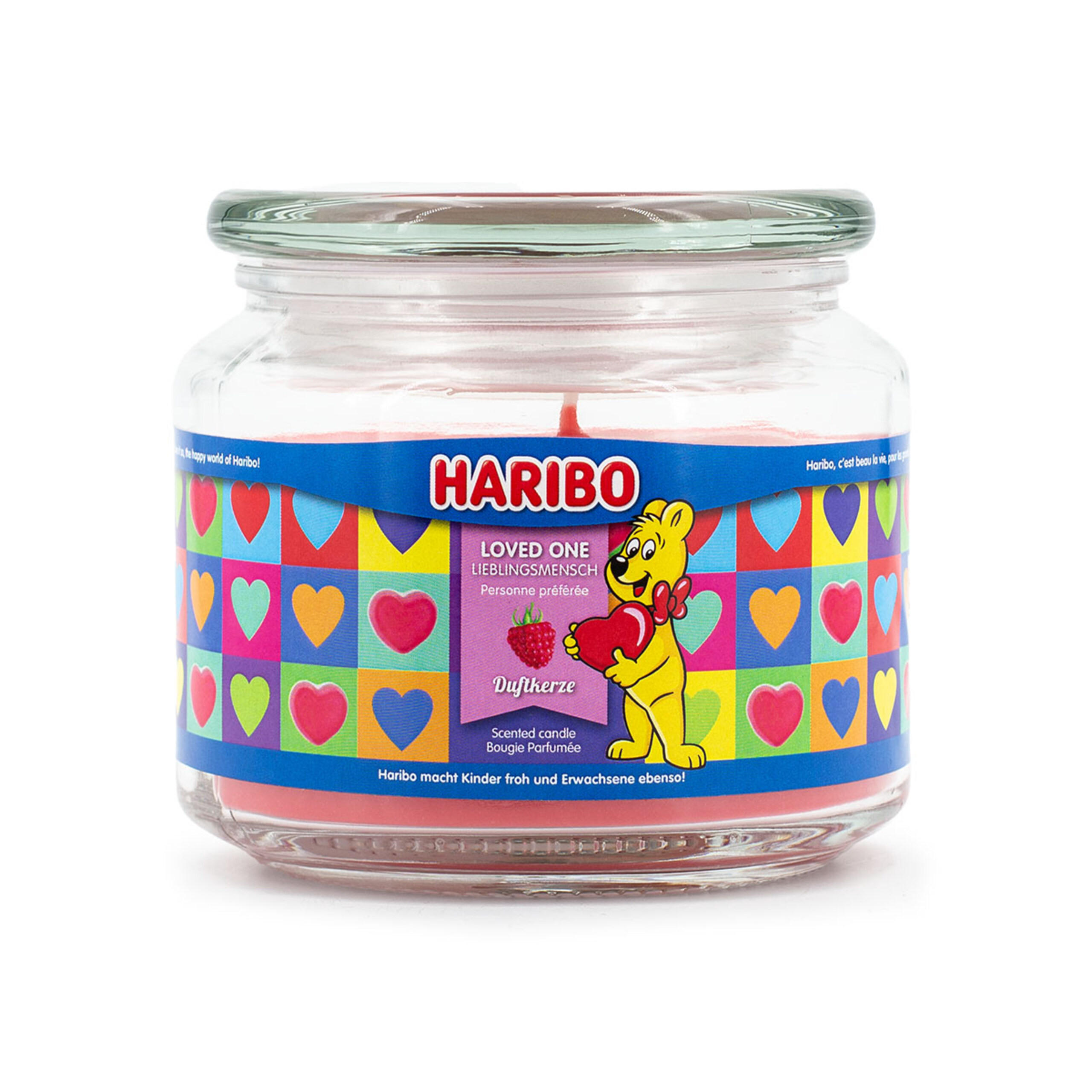 HARIBO™ Duftkerze - Rot, Naturmaterialien/Glas (9.5cm)