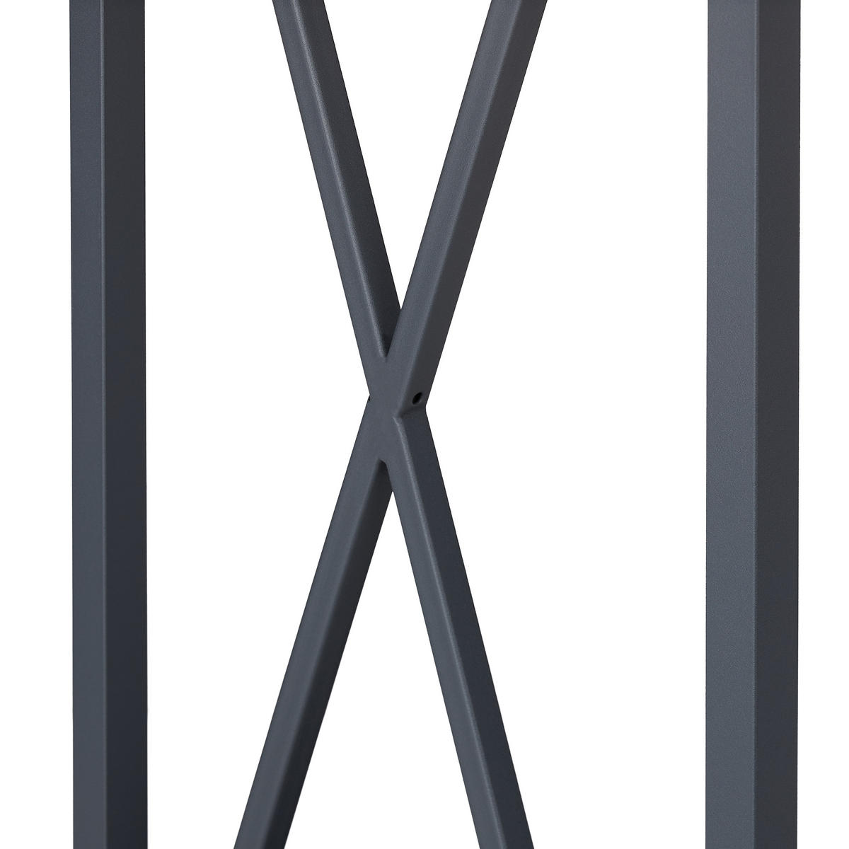 KAMINHOLZREGAL - Grau, Metall (34/80.5/25cm) - Relaxdays