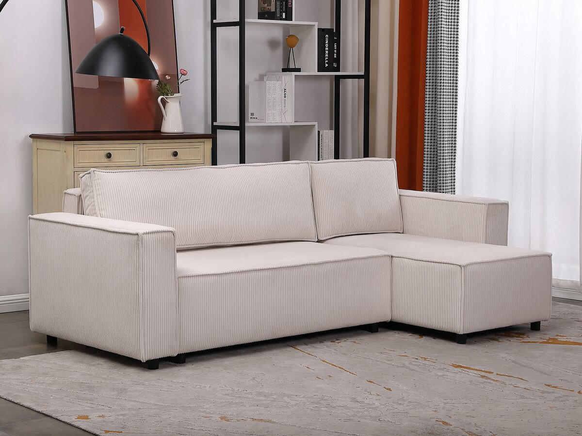 ECKSOFA Montaigne S Beige - Beige, Textil (235/140cm) - Habitat Garten