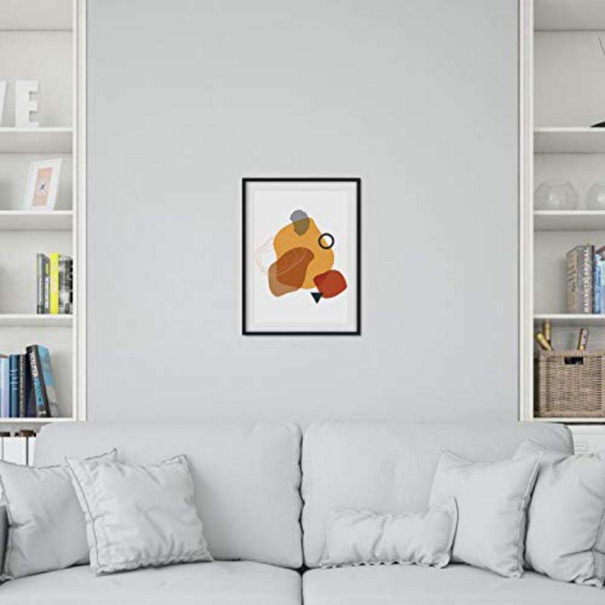 POSTER Set mit 4 abstrakten Collage Arena del Sahara mit farbigen Designs A3 Rahmenlos - Klar, Papier (29.7/3cm) - Nacnic