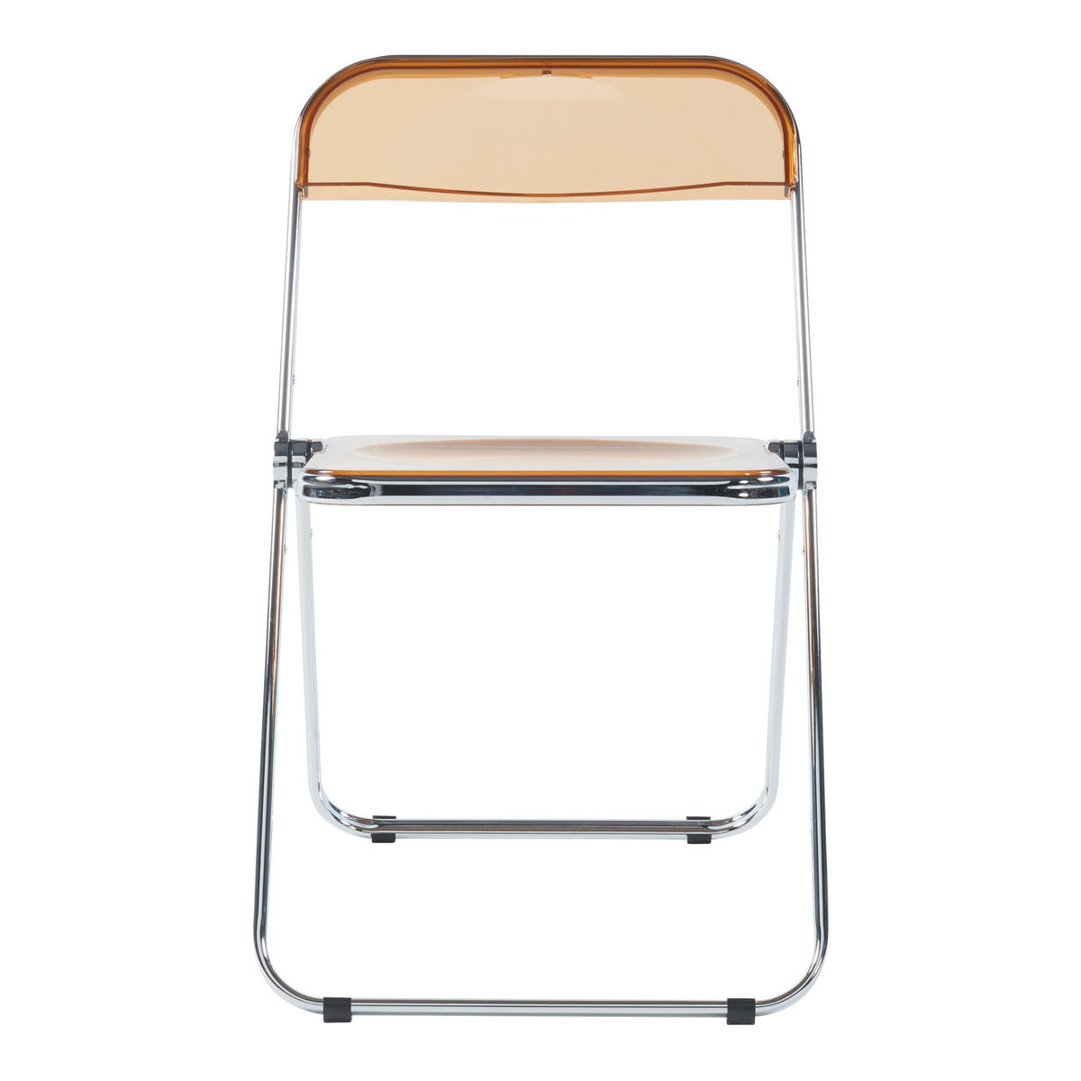 KLAPPSTUHL-SET Pornainen 2 TLG. - Orange, Kunststoff/Metall (46/74/47cm) - [en.casa]