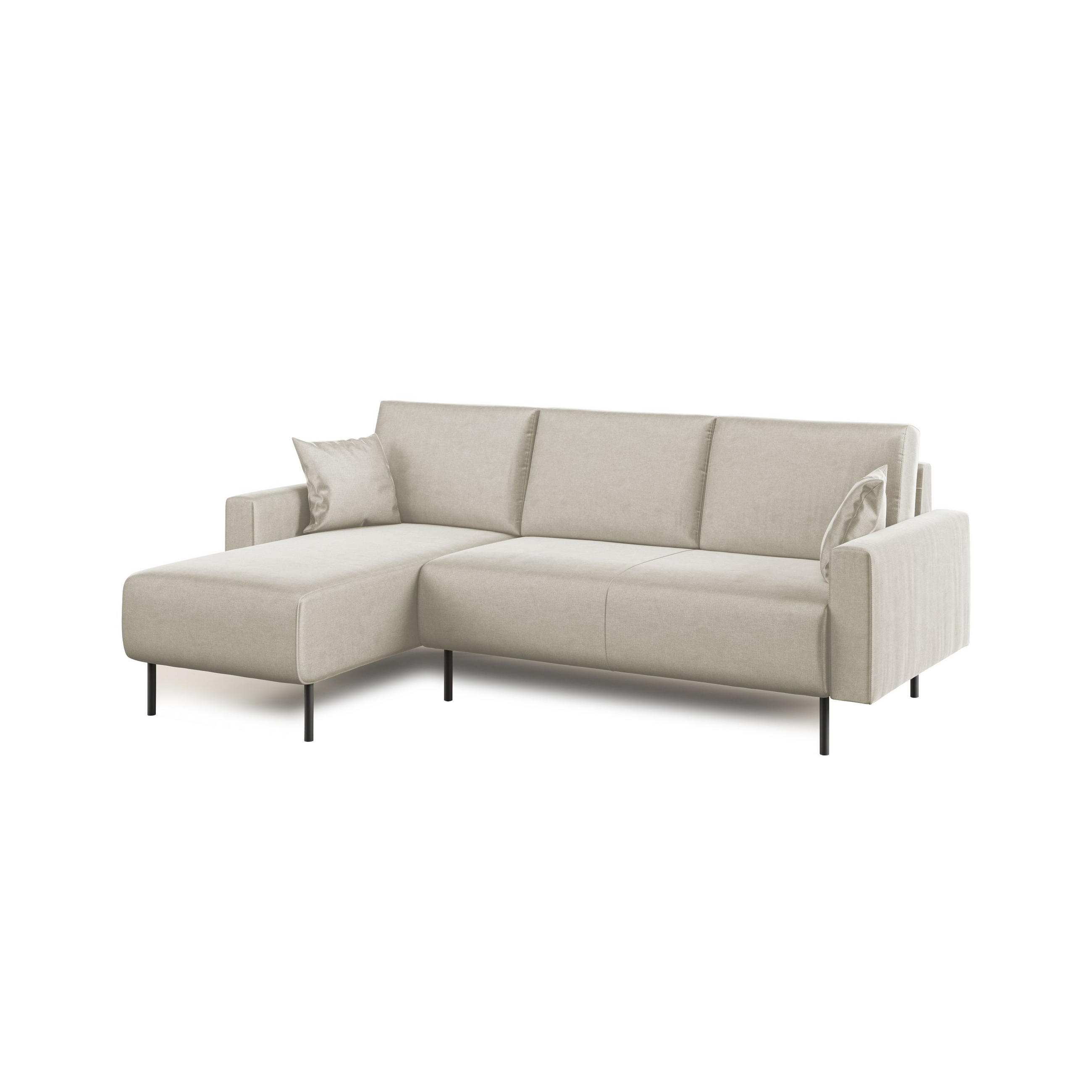 ECKSOFA Arthur - Creme, Textil (224/91cm) - Divani.store