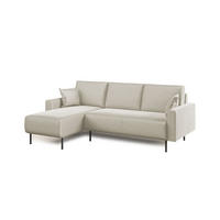 ECKSOFA Arthur - Creme, Textil (224/91cm) - Divani.store