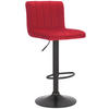 BARHOCKER Samt rot - Rot/Schwarz, Textil/Metall (41/87/49cm) - CLP