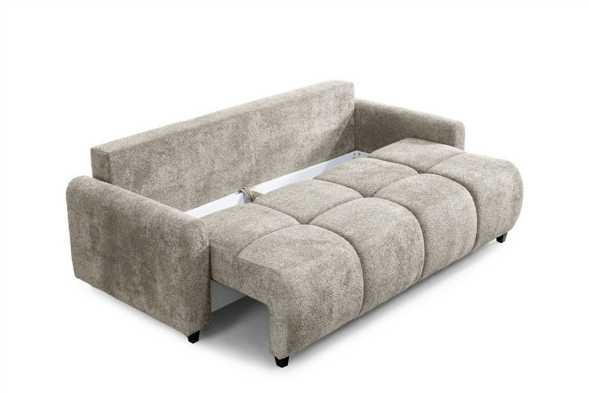 SCHLAFSOFA Giana - Beige, Holzwerkstoff/Textil (230/100/100cm) - Fun Möbel