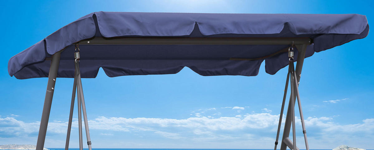 ERSATZDACH Hollywoodschaukel 145x200 cm Blau - Blau, Textil (145/18/200cm) - QUICK STAR