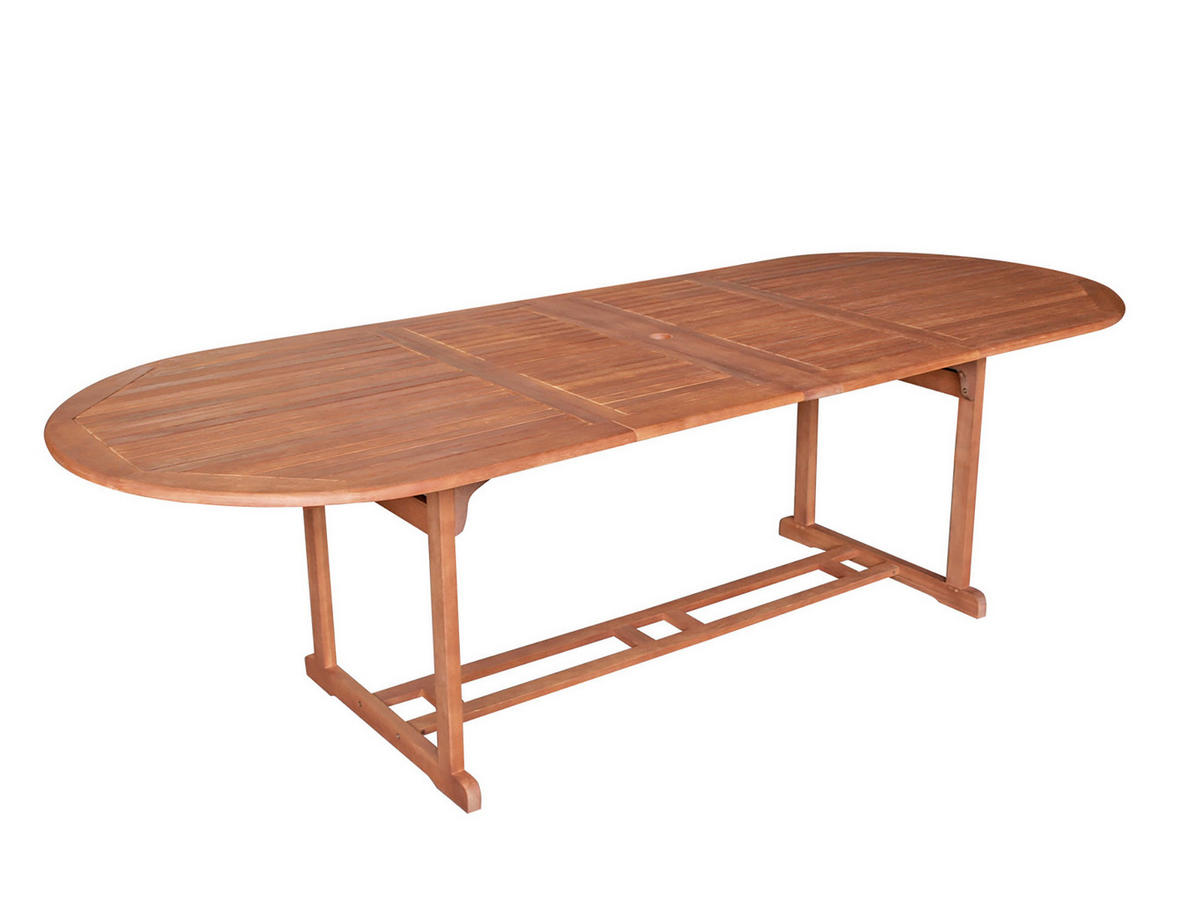 GARTEN-ESSGRUPPE Laguna, 9-teilige Sitzgruppe, Eukalyptus geölt, FSC®-zertifiziert - Braun, Holz - TPFGarden