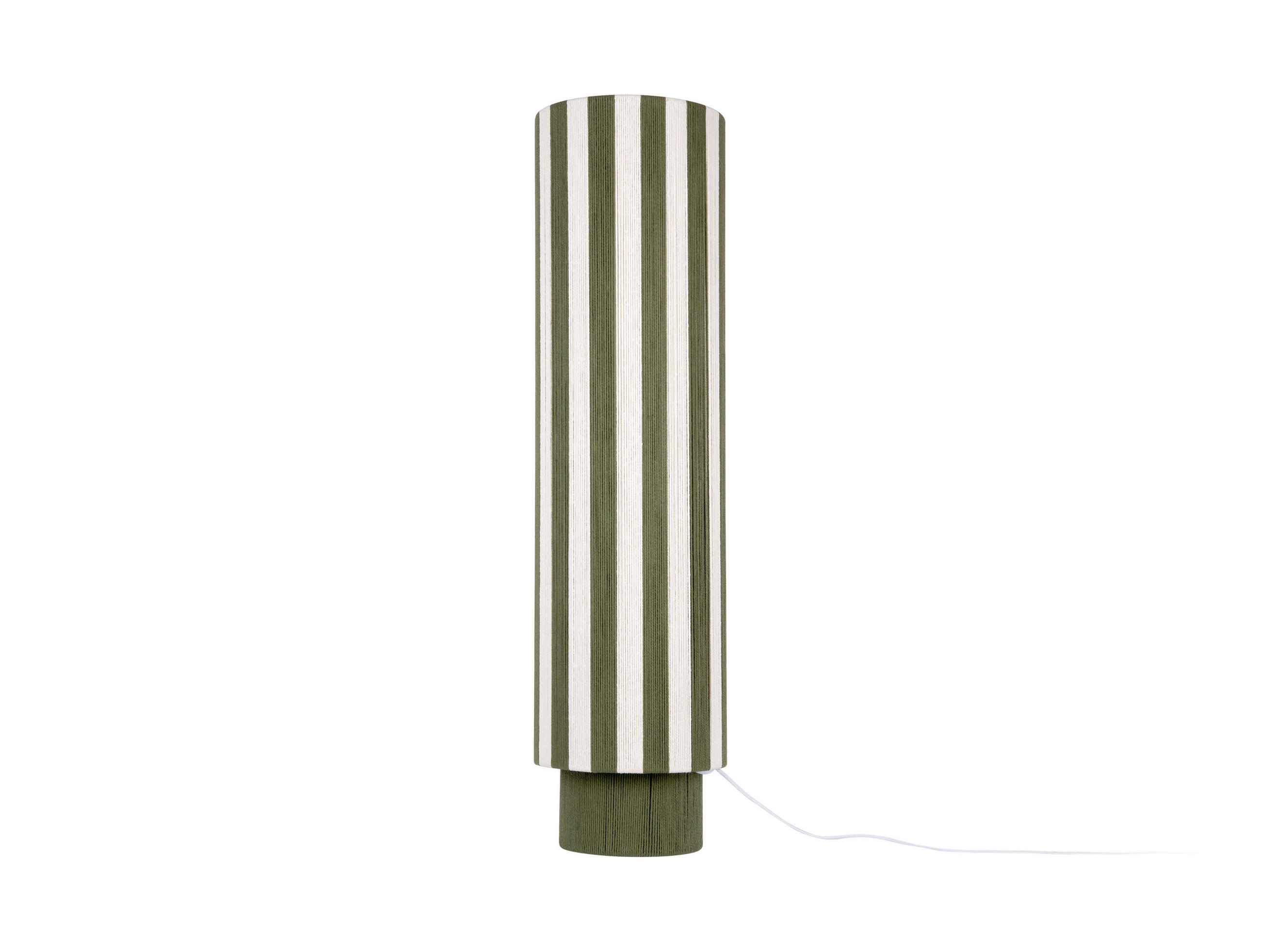 STEHLAMPE Vienna Stripes - Grün/Creme - 106 cm - Grün, Textil (28/28/106cm) - Leitmotiv