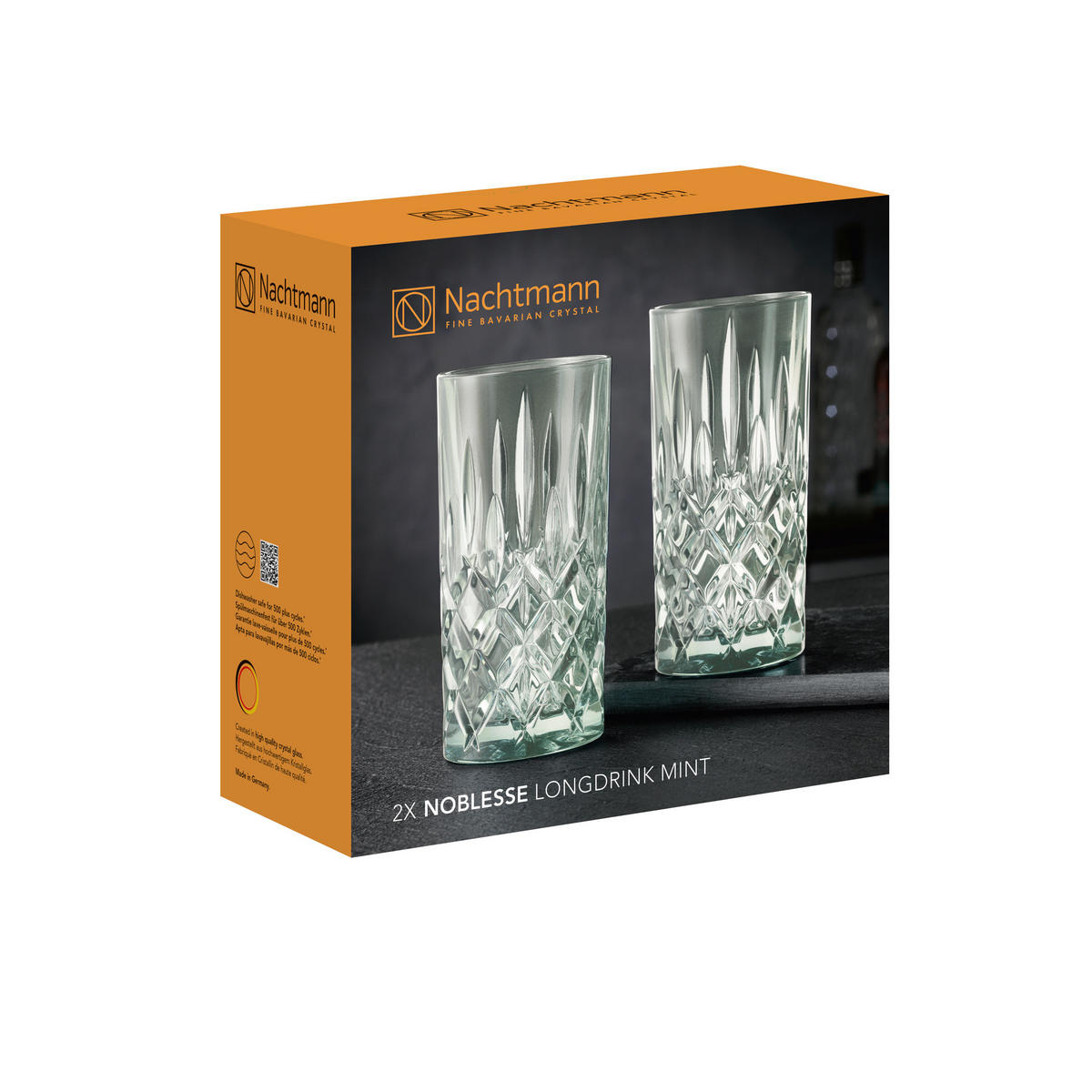 LONGDRINKGLÄSER Noblesse Colors Mint 395 ml 2er Set - Grün, Glas (0.395L) - Nachtmann