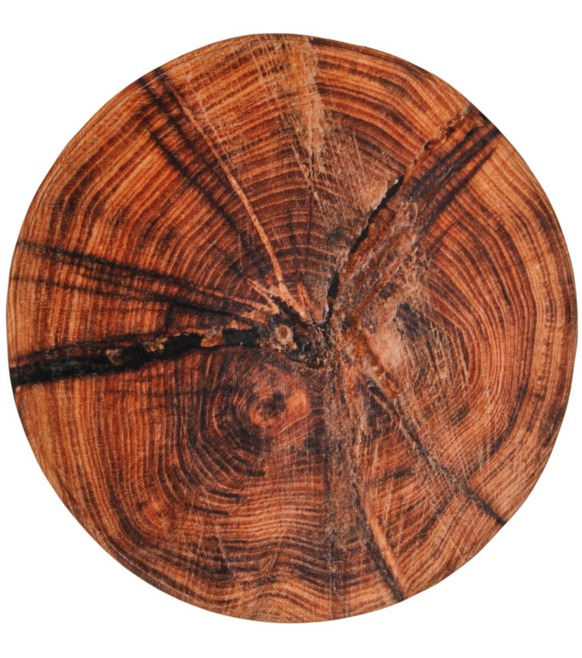 BADTEPPICH rund Old Tree Ø 80 cm - Braun, Textil (80/80cm) - Sanilo