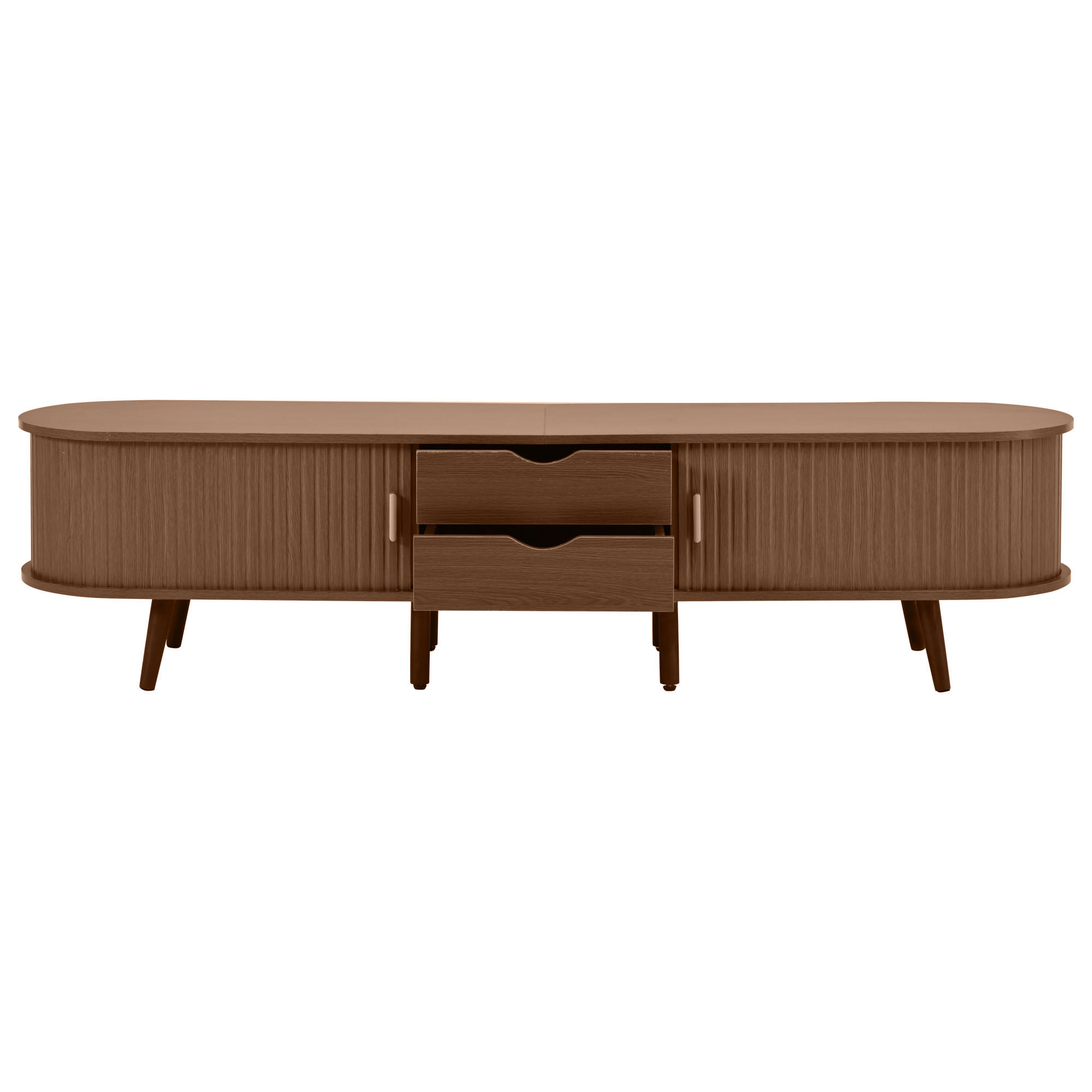 LOWBOARD Modellname Walnussfarben 175/40/42 cm - Walnussfarben, Holz (175/42/40cm) - PANGIVO