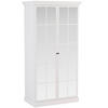 VITRINE mit Spiegel KATRIA, Weiß - Weiß, Holzwerkstoff (103/200/57cm) - KONSIMO®
