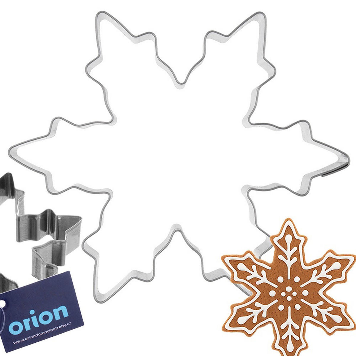 AUSSTECHFORM Schneeflocke 10 cm Silber - Silberfarben, Metall (6/2.5/6cm) - Orion 