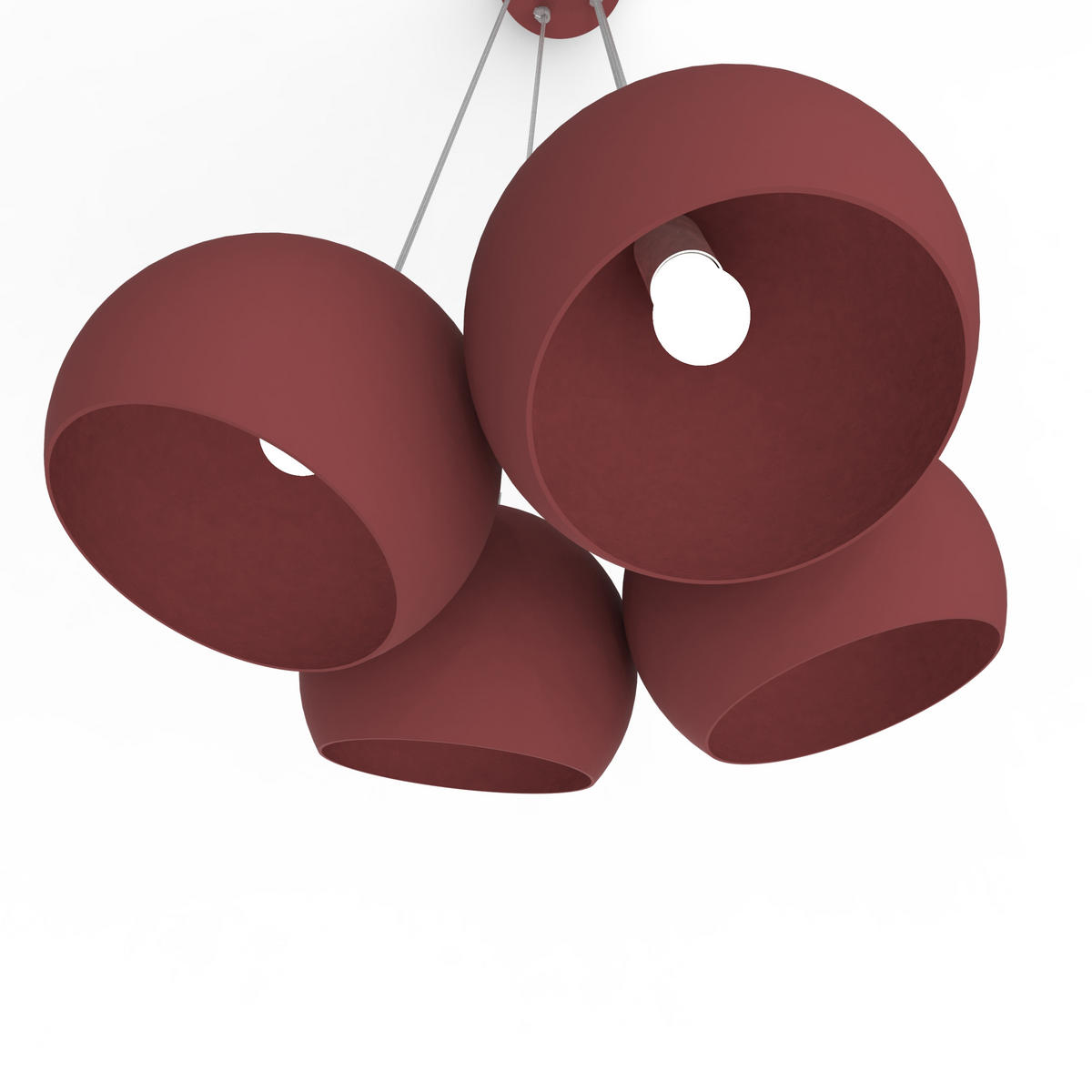 HÄNGELEUCHTE - Rot, Metall (25/25/20cm) - Lumicom