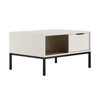 KLUBSKA MIZICA Seattle Črno-belo - bela, leseni material (60/80/45.4cm) - Petits-meubles