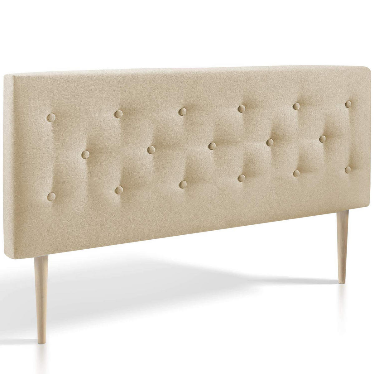 KOPFTEIL 160x100 cm Oslo beige - Beige, Textil (8/100/160cm) - VS Venta-stock