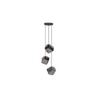 HÄNGELAMPE EDESSA Silber Glas - Silberfarben, Glas (50/50/150cm) - KAWOLA