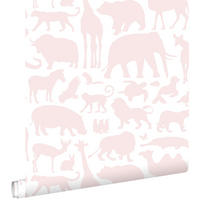 TAPETE Tiere 53 cm x 10.05 m - Pink, Papier (53/0.1cm) - ESTAhome
