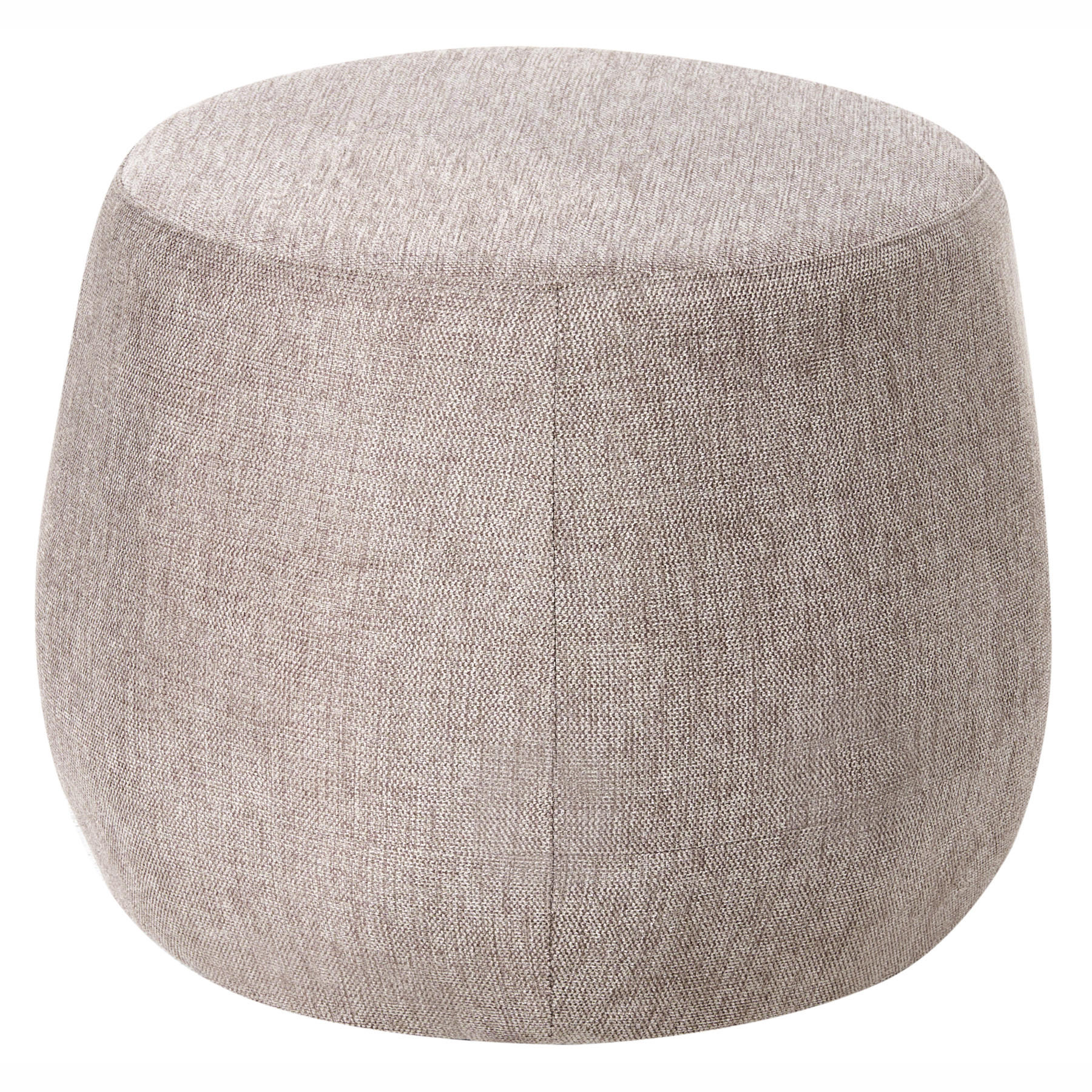 POUF Taupe Ashton - Taupe, Textil (61/43/61cm) - Beliani