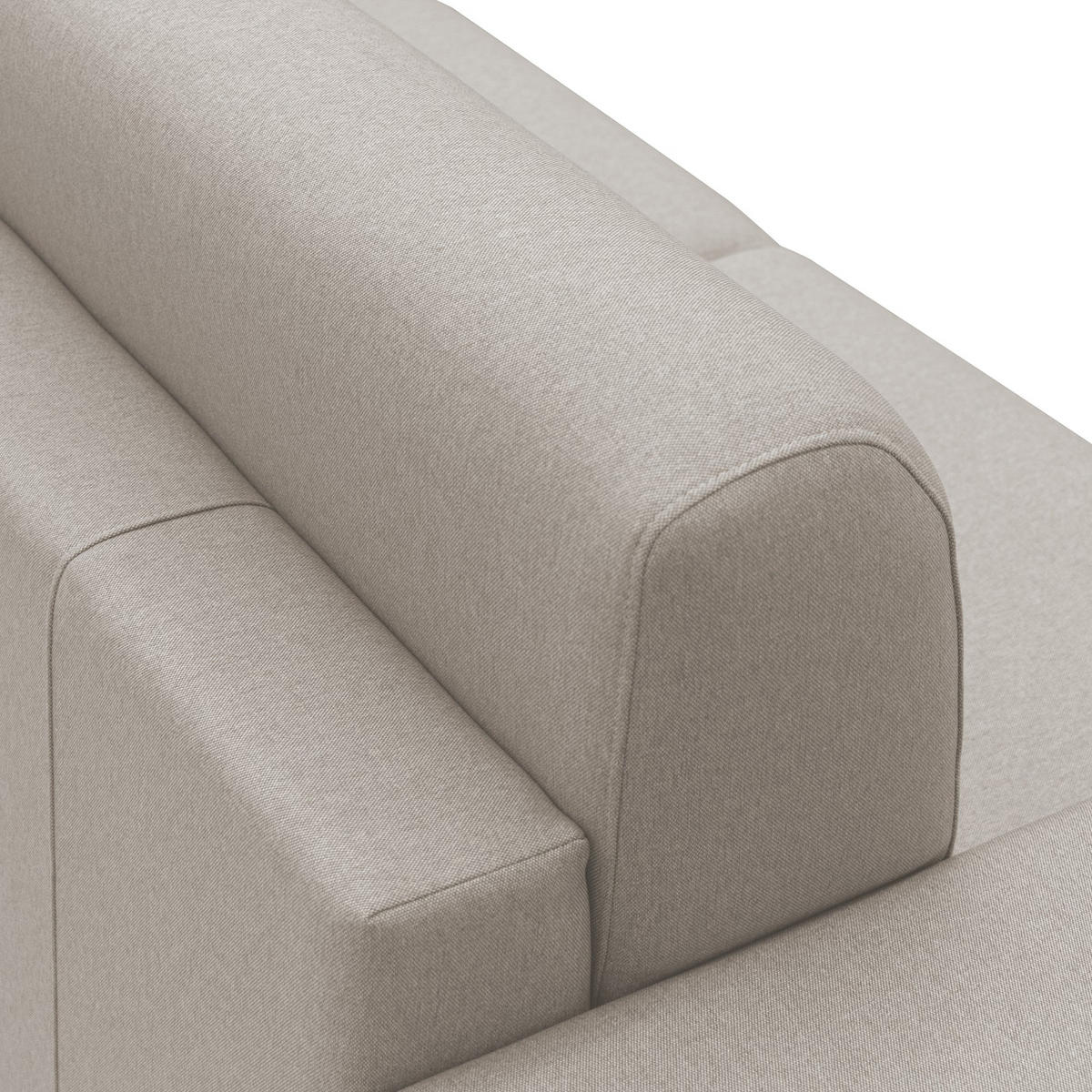 ECKSOFA LINKS Chris - Creme, Textil (268/96cm) - Divani.store
