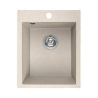 EINBAUSPÜLE Chichi Beige, Einzelbecken, 48/39/20,5 cm - Beige, Stein (48/20.5/39cm) - bad land