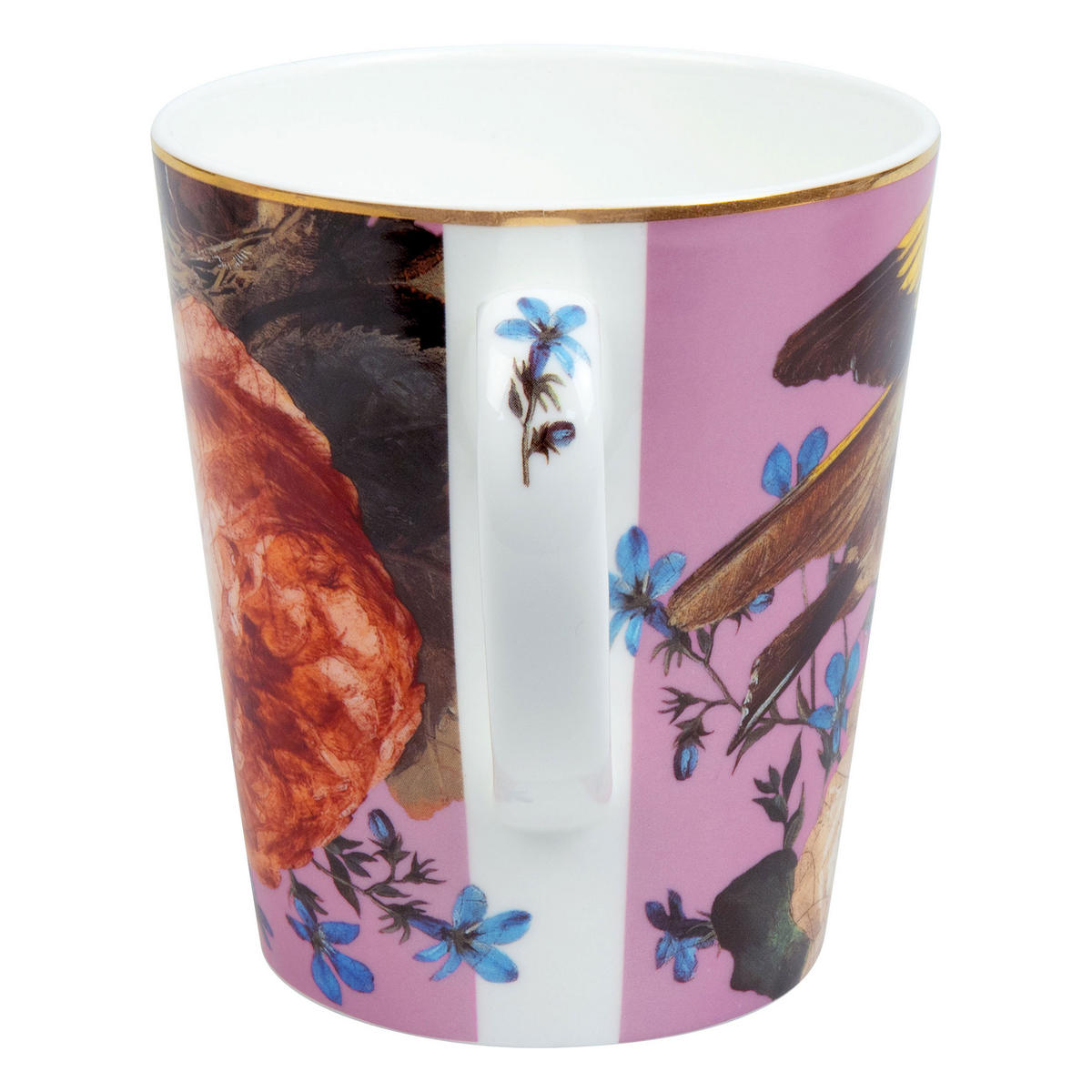 KAFFEEBECHER Wunderbar Flourish - Rose, mit Geschenkbox - Naturfarben, Keramik (0.6L) - Könitz