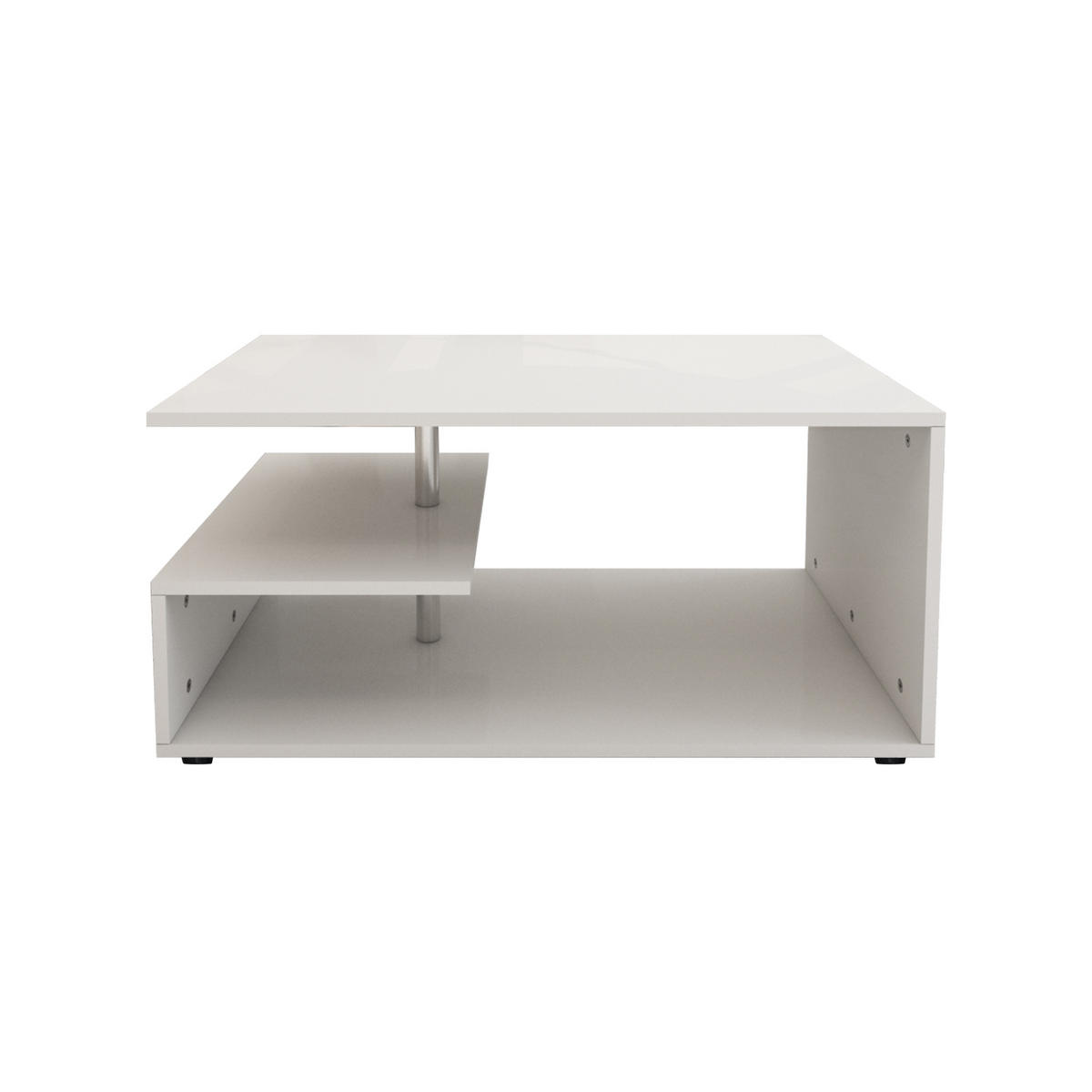 COUCHTISCH rechteckig Weiß 91/41/52,6 cm - Weiß, Holzwerkstoff (52.6/41/91cm) - ML-DESIGN
