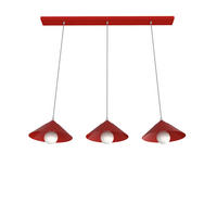 HÄNGELEUCHTE - Rot, Metall (25/100/120cm) - Lumicom