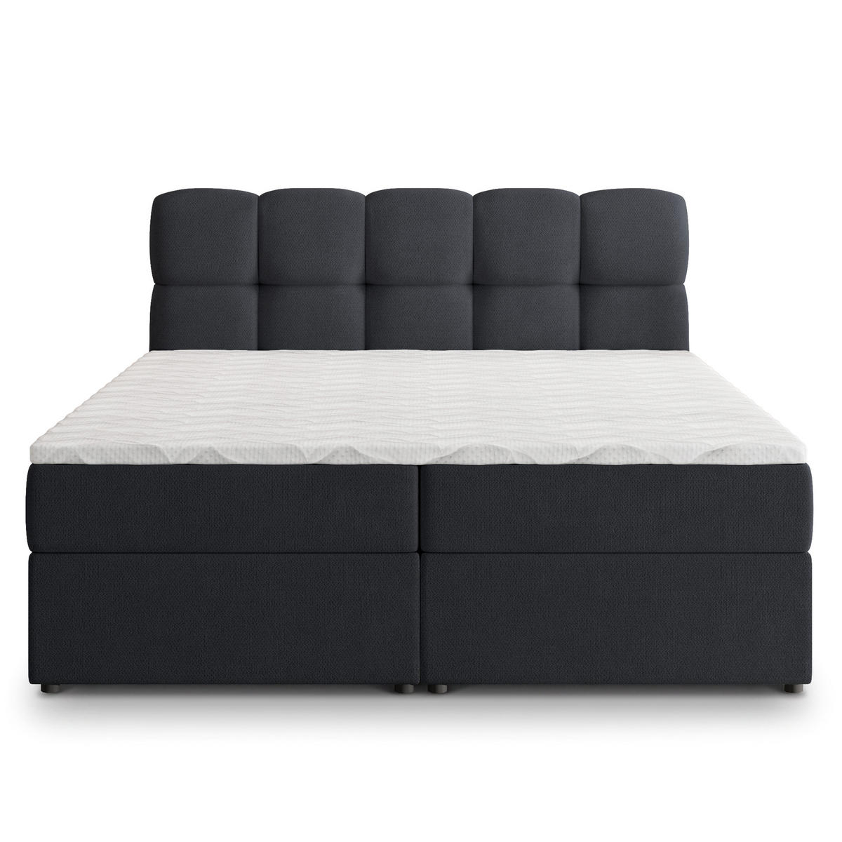 POSTEL Boxspring MERU 180x200 cm Černá - černá, kompozitní dřevo/textil (180/200cm) - MASSENO