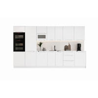 KÜCHENZEILE KS26-G380 - Zivora - Perfekte Kombination aus Funktion und Design - Weiß, Holz (380/213.3/56cm)