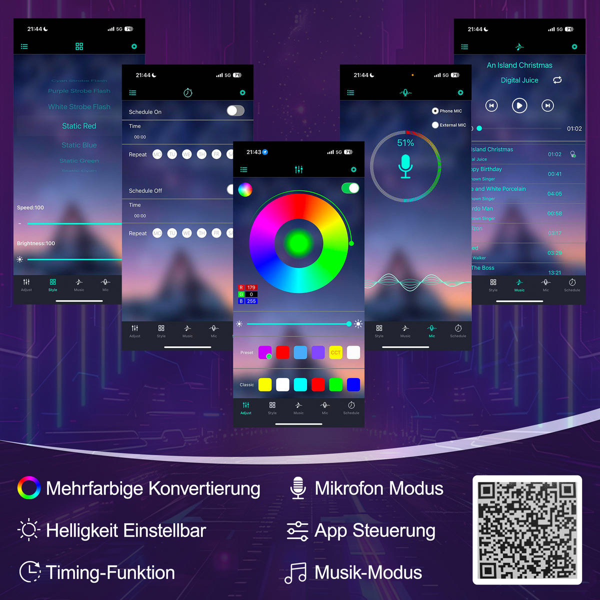 TAGEBETT 90x190cm Grau Samt 2 Schubladen USB LED-Licht - Grau, Holz (90/190cm) - FLIEKS