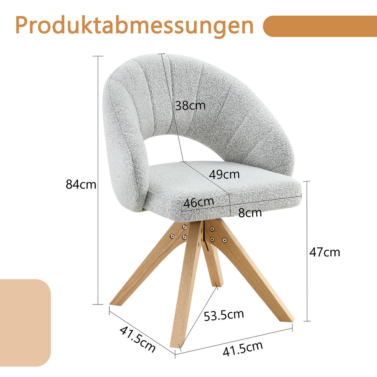 ARMLEHNSTUHL-SET DE-36624 2 Stück mit Samtbezug und Massivholzbeinen Hellgrau - Hellgrau, Holz (49/84/46cm) - ComfortXL