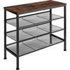 SCHUHREGAL Wolverhampton,75,5 x 30,5 x 69,5 cm,Industrial Holz dunkel, rustikal - Rostfarben, Holz (30.5/69.5/75.5cm) - tectake