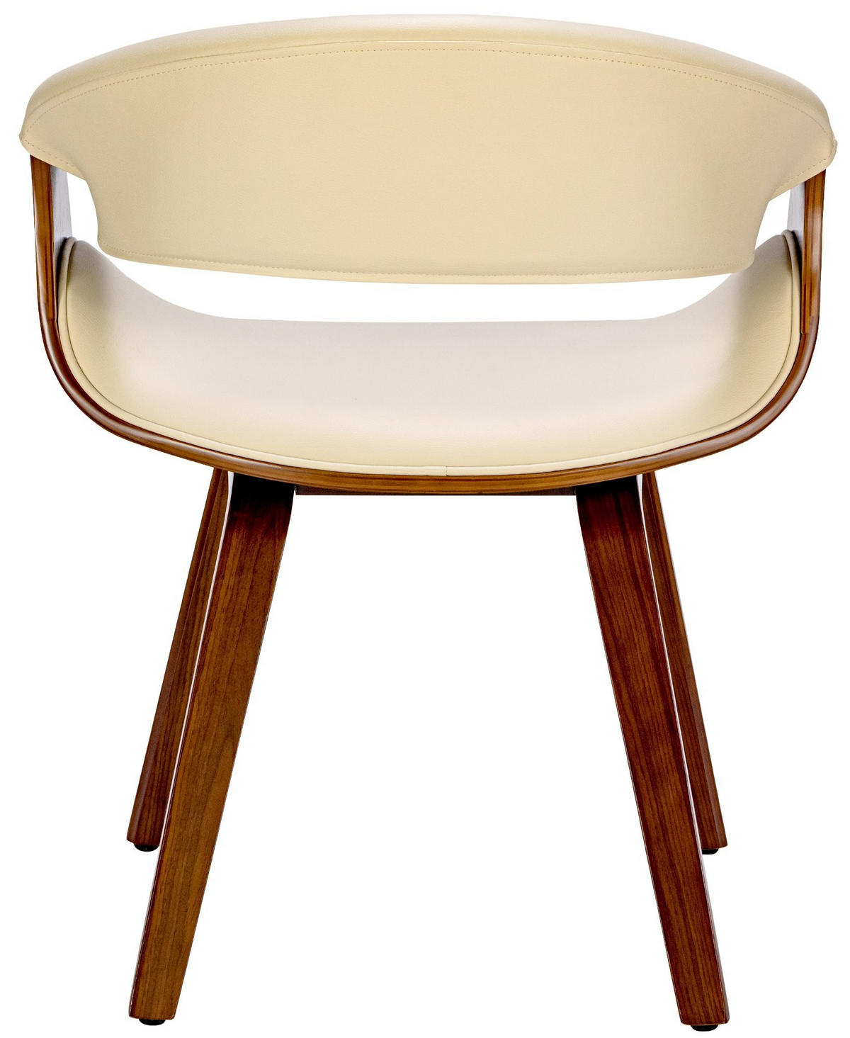 ESSZIMMERSTUHL Foley 76x62x52 cm walnuss/creme - Nussbaumfarben, Holz (62/76/52cm) - furnicato