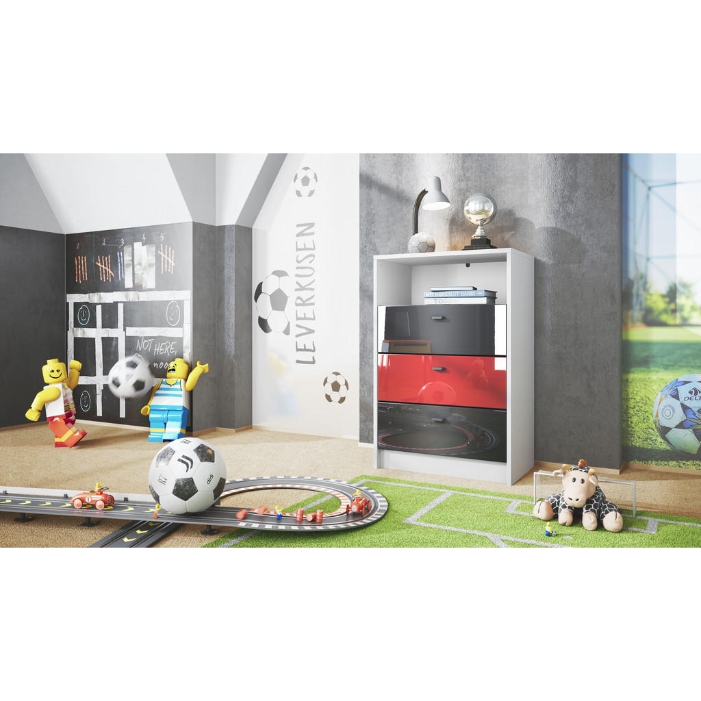 Thumbnail - Vladon Kommode, Weiß, Holzwerkstoff, 56x86x36 cm, Wohnzimmer, Kommoden & Sideboards, Kommoden