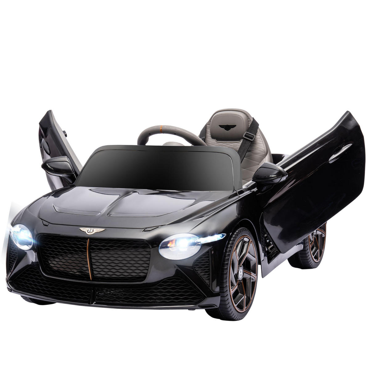 ELEKTRO-KINDERAUTO DE-13155 Flügeltüren Schwarz - Schwarz, Kunststoff (108/65/45cm) - ComfortXL