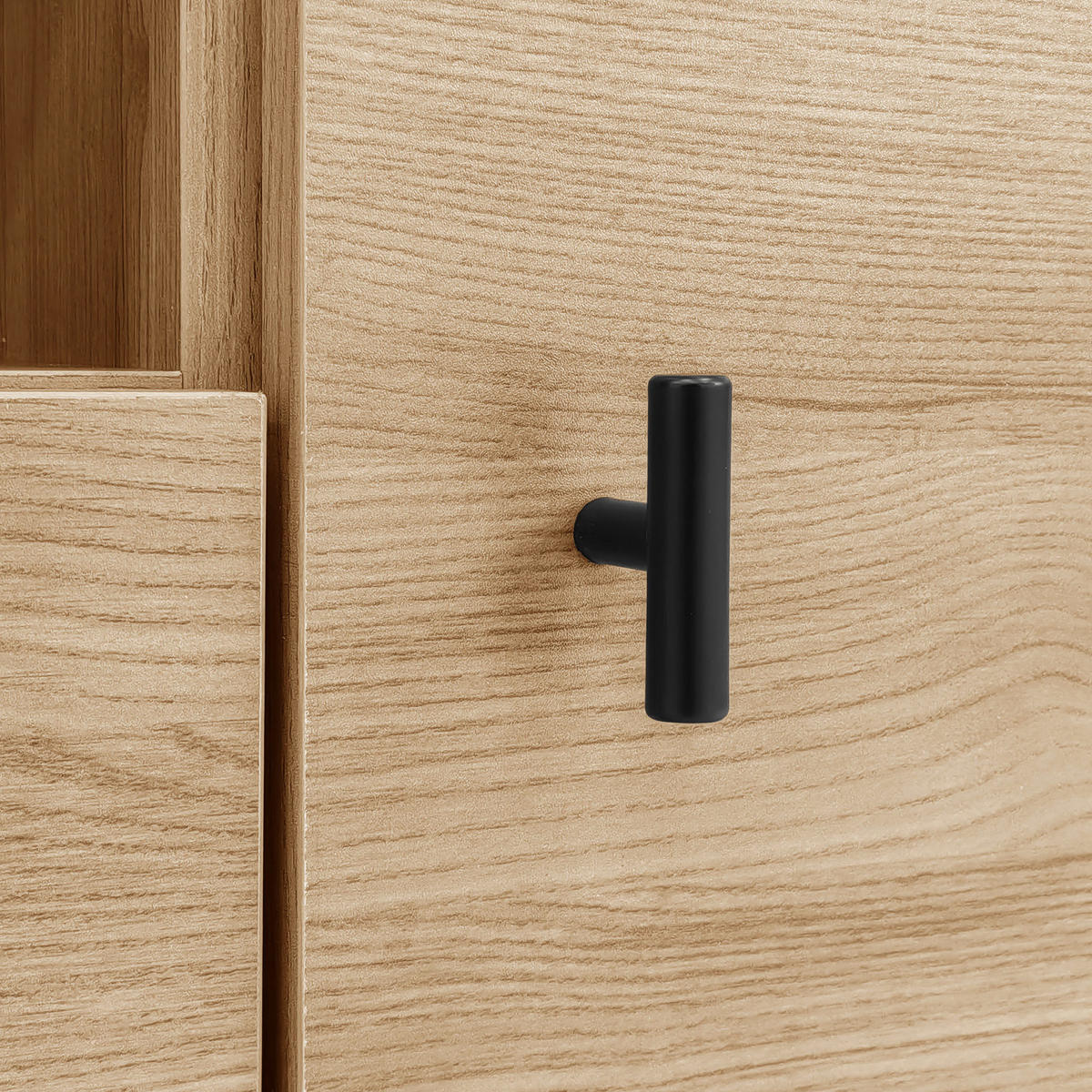 TV-ELEMENT mit Couchtisch - Kombination 3-tlg.Set mit Sideboard in Schwarz Holz - Schwarz, Holzwerkstoff (100/45/60cm) - OKWISH